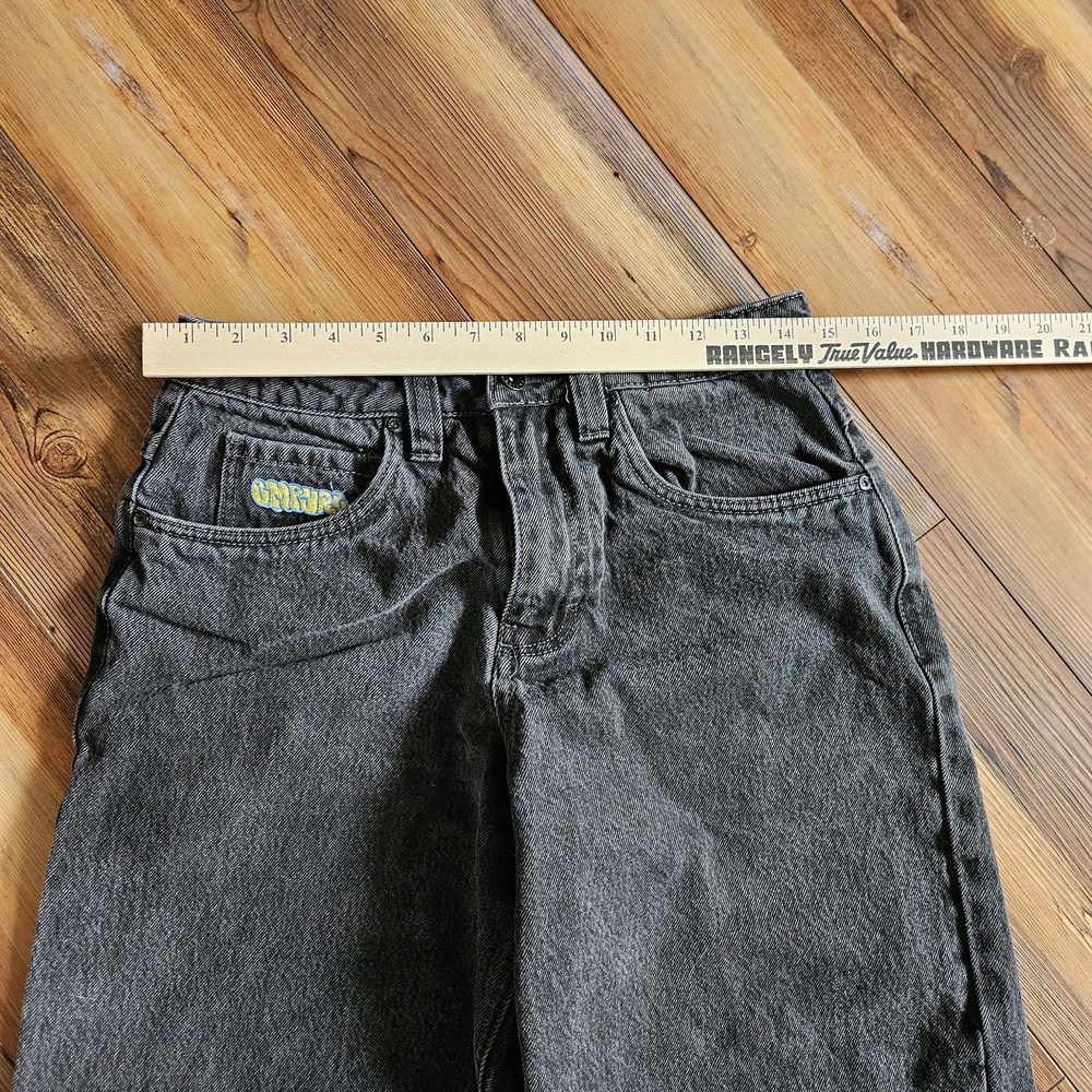 Gray Denim Jeans with Logo Patch - image 5